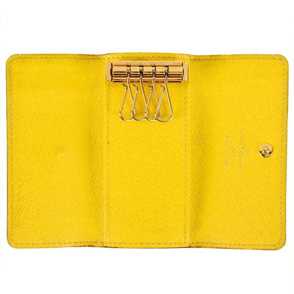 Louis Vuitton Multicle 4 Key Case, Monogram Canvas, M81938, Jaune, with Built... - Picture 6 of 9